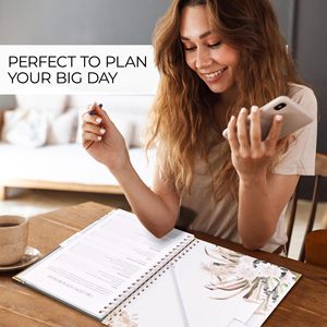 Custom Wedding Planner Capa Dura Espiral Dia Perfeito para a Noiva Arte Papel De Qualidade Premium Durável com Seu Próprio Projeto
