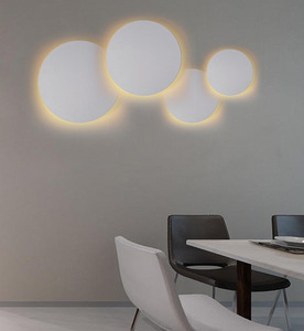 AC85-265V Indoor Decoration Surface Mounted Round +acrylic Led Wall Light Interior Led Wall Lamp for Living Room - Product Image 6
