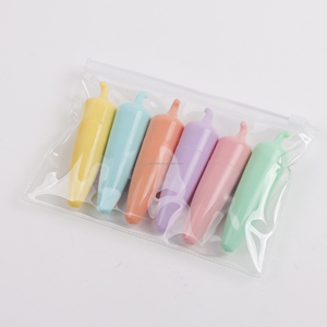Resaltador Adorable de alta calidad para niños, regalo de oficina, punta de fibra de cincel, Mini marcador de tinta fluorescente, conjunto de 6 uds. - Product Image 6