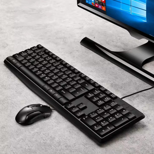 Combo de ratón y teclado impermeable USB de negocios, traje con cable para uso doméstico para juegos y trabajo de oficina - Product Image 2