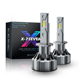 X-7SEVEN 85WブライトLEDヘッドライト電球H4LEDライトカーH79005 9006 9007 90128500LMホワイトライトファロLEDルースパラオート