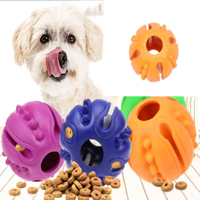 Hond Tandjes Speelgoed Ballen Duurzaam Hond IQ Puzzel Kauwen Speelgoed voor Puppy Kleine Grote Hond rubber behandelen ballen
