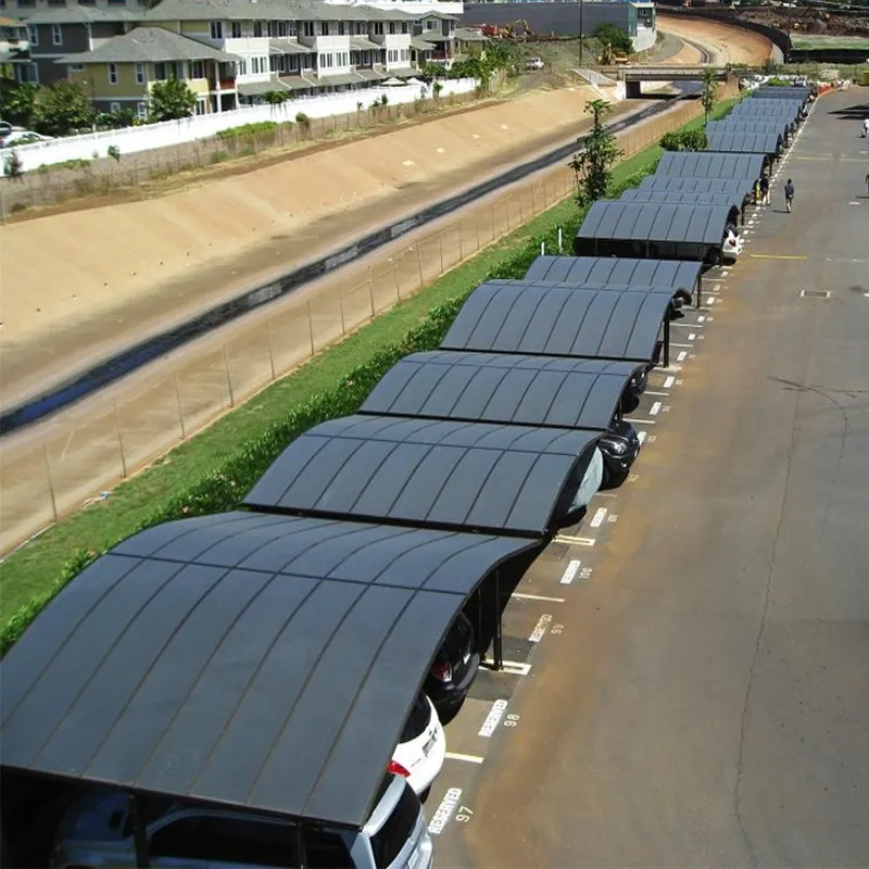 Коммерческий металлический поликарбонатный навес для парковки автомобилей гаражные Сараи современные уличные навес