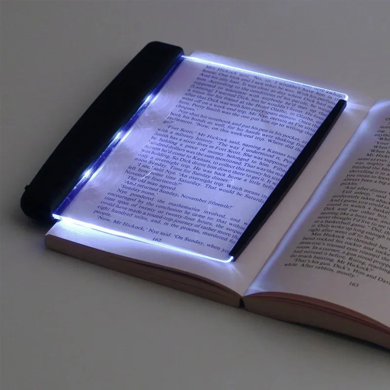 Wholesale Flat Panel LED Book Reading Lamp Night Vision plastic book light