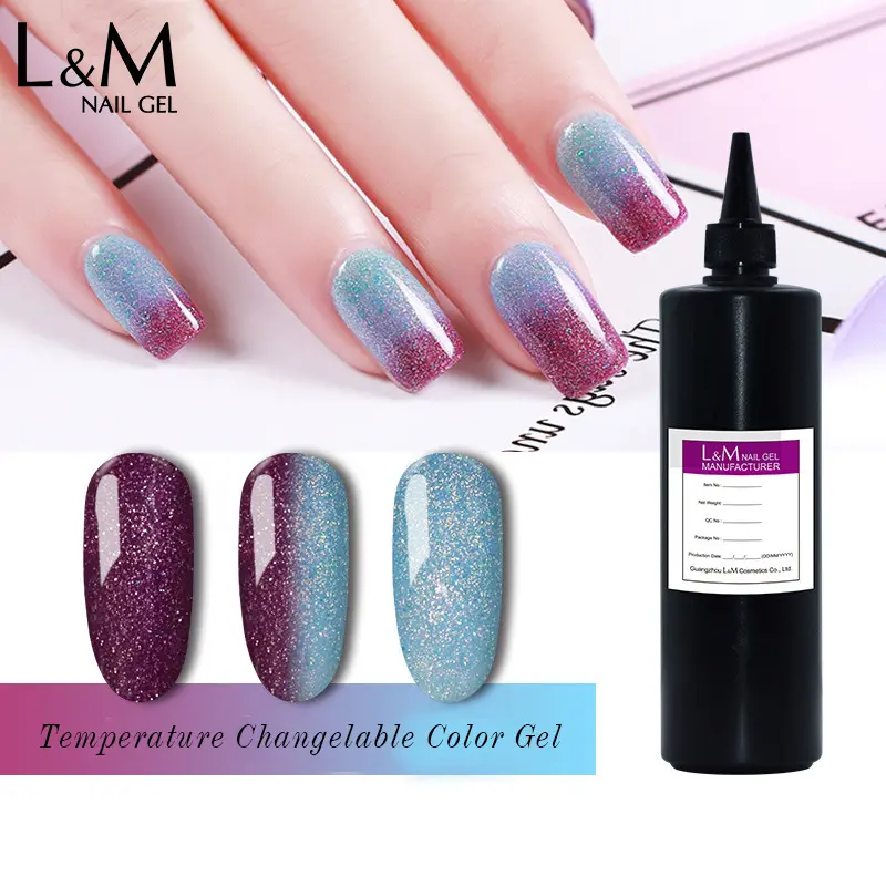 Gel di materie prime per unghie ibdgel uv per nail art temperatura camaleonte design gel lucidatrice produttore