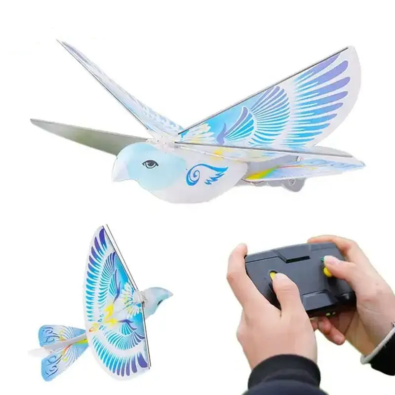 Allogogo Rc Flying Bird Toy 2.4ghz Rc Airplane Toy Outdoor Travel Play E-Bird Toys for Children