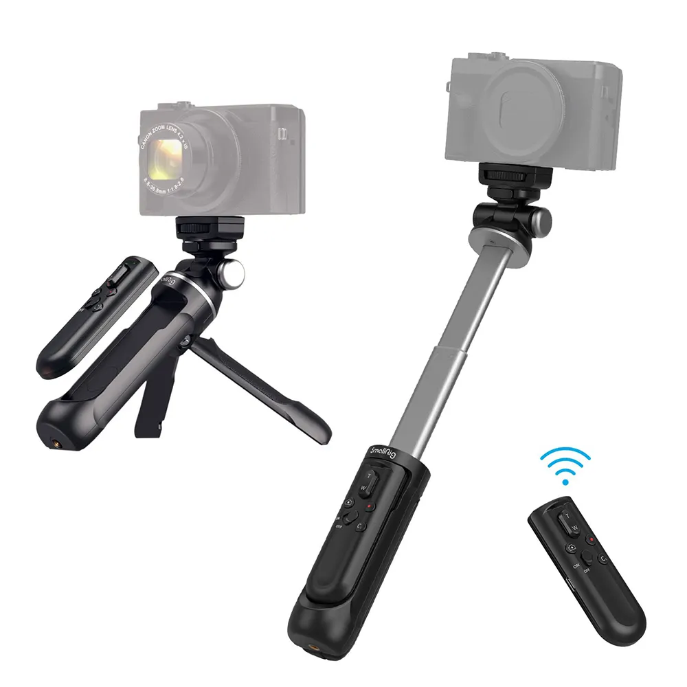 SmallRig拡張可能リモートワイヤレスカメラシューティンググリップVlogging三脚Selfie Stick for Sony Canon Ph oto/Video/Zoom YouTube