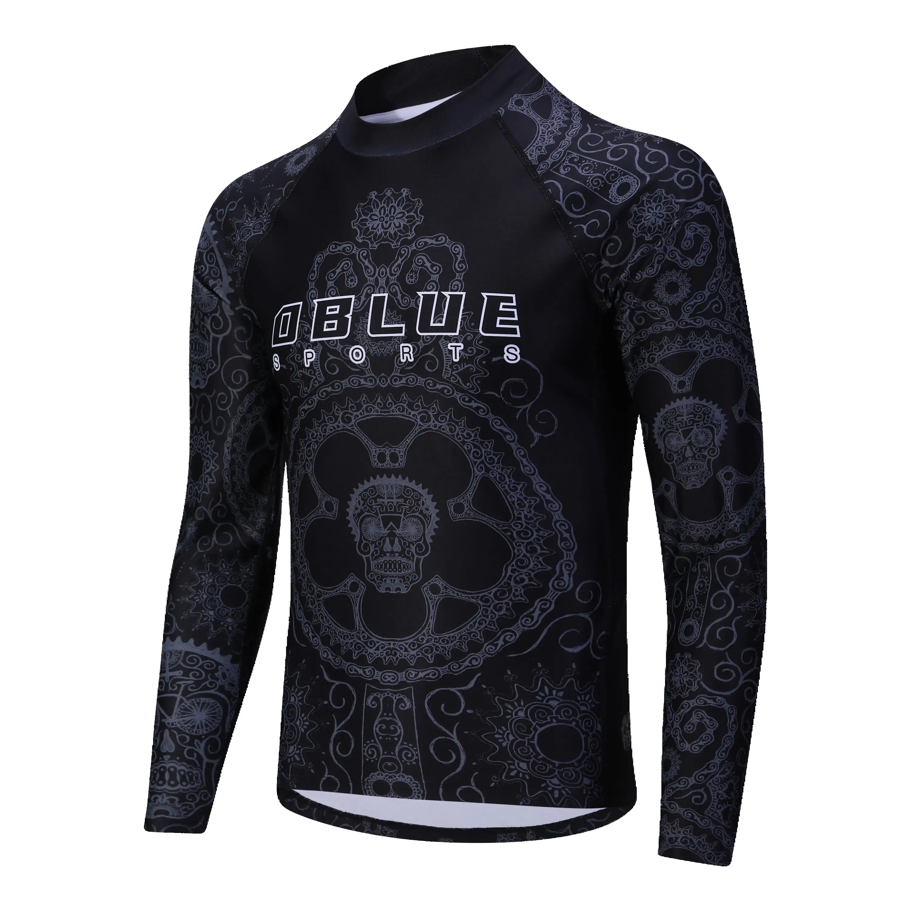 All'ingrosso MMA Spandex Fitness personalizzato stampa a sublimazione Rash Guard per gli uomini compressione Baselayer