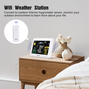 APP Controlled Wifi Display <strong>Digital</strong> <strong>Temperature</strong> Humidity Monitor Wireless Weather Station Wifi with Outdoor Sensor - Product Image 3