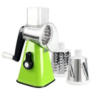 Kitchen 3 in 1 Vegetable Mandoline Slicer <strong>Swift</strong> Rotary Drum Grater Nut Shredder Veggie <strong>Cutter</strong> Peeler Spiralizer Cheese - Product Image 1