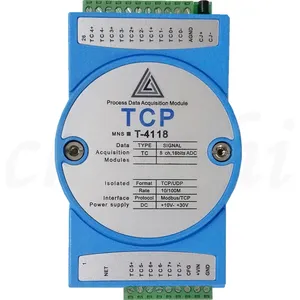 Termopar tipo K de 8 canales a módulo de adquisición de temperatura Ethernet RJ45 dispositivo de medición de temperatura de protocolo modbus-tcp - Product Image 1
