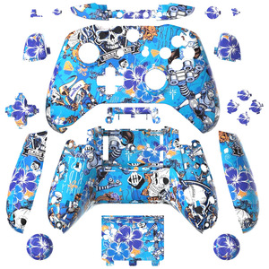 Für Xboxes One Controller Bunte Shell-Chrome für Xboxes One Gamepad Housing Shell mit Tasten Werkzeuge ersetzen - Product Image 1