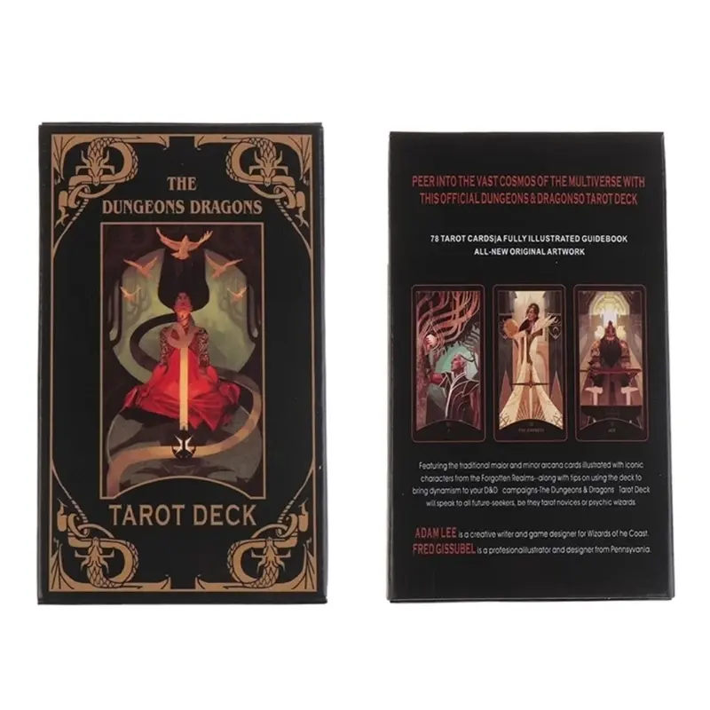 Cartas de Tarot, The Dungeon & Dragons Tarot Divination Game Card Party Favor Juego de mesa Juego divertido Tarjeta de oráculos para principiantes