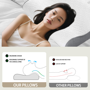 Toptan lüks ürünler serisi High End atmak kaliteli kadife bellek köpük yastıklar otel ergonomik yastık - Product Image 4