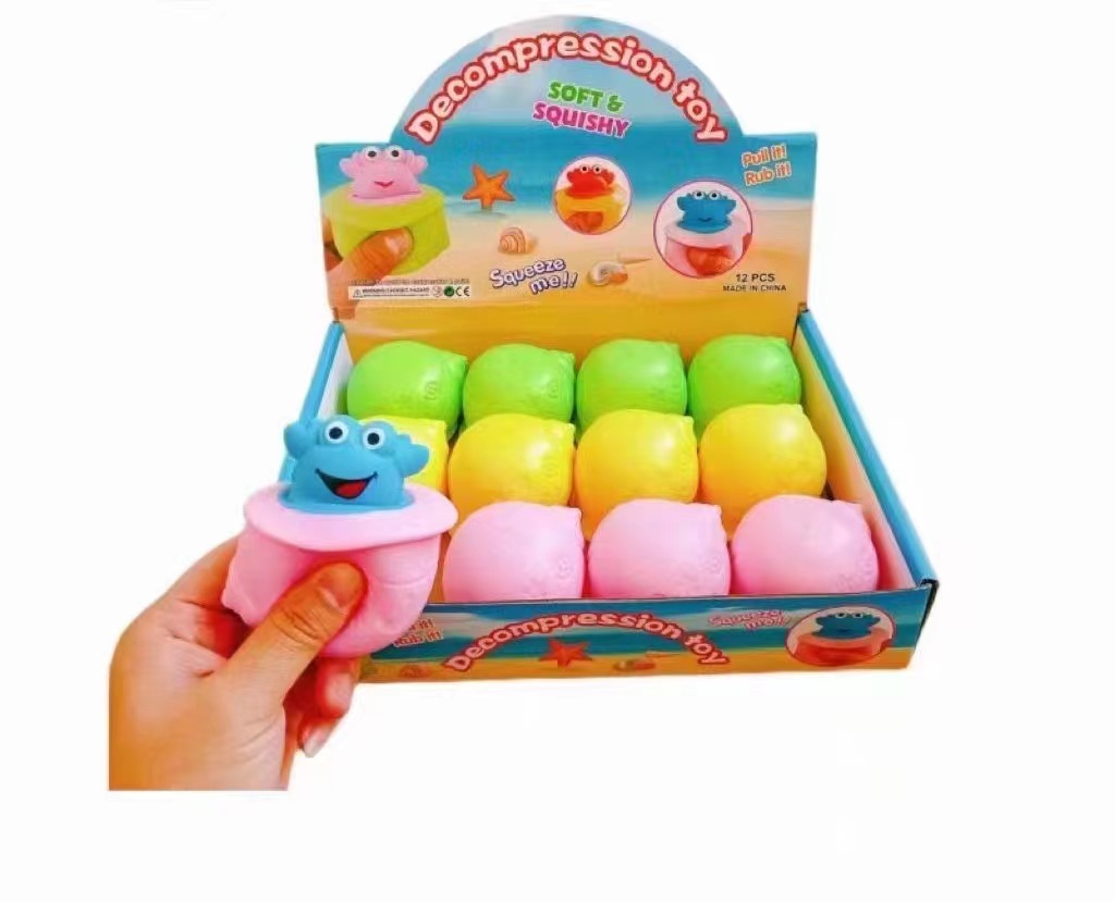 Caja de caracol color cangrejo.