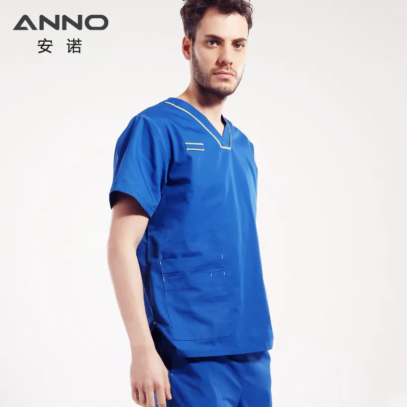 ANNO Euro Size Customization Nurse Unisex Clinic Surgical Scrubs Sets Uniform Hospital Doctor