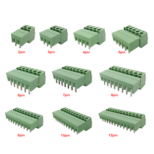 15EDG 3,5mm KF2EDG 3,5mm PCB bloque de terminales de tornillo conector ángulo recto/aguja recta enchufe Pin Header Socket 2-12 Pin - Product Image 5