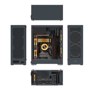 ミニMATXケースC1アルミニウム合金PCケースデスクトップシャーシDIYPCケース、ゲームおよびホームオフィス用のDIYインストール付き - Product Image 4