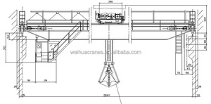 QZ tipi 5t ile 200t çift kirişli elektrikli asma vinç seyahat çelik hurda kelepçe kabuk kapmak kova endüstriyel kullanım için - Product Image 5