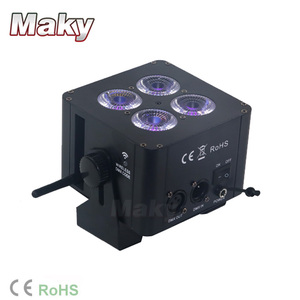 ไฟเวทีLEDขนาดเล็กDMXไร้สาย2.4G,ไฟแบตเตอร์รี่ #4X18W IRระยะไกล - Product Image 5