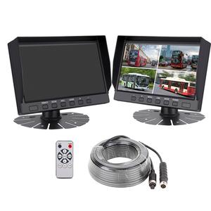 Fábrica personalizada caliente 7 pulgadas PAL/NTSC 2 CH CVBS AHD entrada de vídeo Monitor de coche para camión autobús - Product Image 1