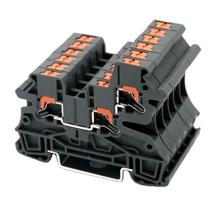 Bloque de terminales de carril Din con fusible de jaula de resorte de Tecnología Push-in de contacto lateral de venta a granel con indicador Led - Product Image 2