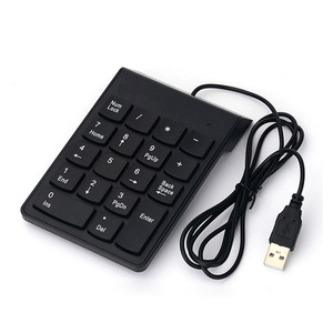 Small-size USB Wired <strong>Numeric</strong> Keypad Numpad 18 Keys Digital <strong>Keyboard</strong> for Accounting Teller Laptop Notebook Tablets - Product Image 1
