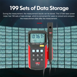Medidor de potencia láser UT385 Analizador de potencia Registrador DE DATOS Sensor láser Medición de potencia de precisión - Product Image 5