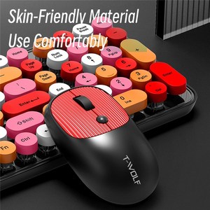 Juego de teclado de ratón inalámbrico para juegos TF350 2,4G, juego de teclado y ratón para ordenador de oficina en casa - Product Image 4
