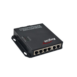 6 Port Media Converter with Plug-and-Play Ethernet Fiber Switch Supporting 100Base-T to 100Base-SX LX for <strong>Networking</strong> Solutions