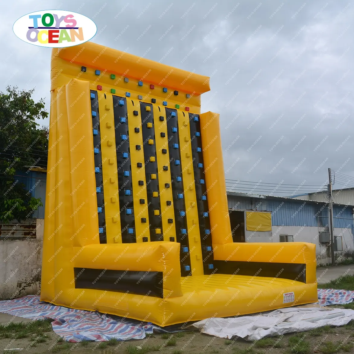 Factory Customized Commercial Kids Inflatable Rock Climbing Wall For Sport Game