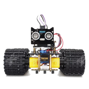 DIY akıllı Robot araba kök kitleri kaçınma takip ultrasonik Arduino programlama tankı robotik başlangıç kiti