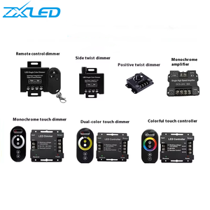 Dimmer continuo 18A PWM LED Dimmer 6Key Full Touch RF telecomando in metallo DC 12V 24V RGB CCT LED strip controller led - Product Image 2