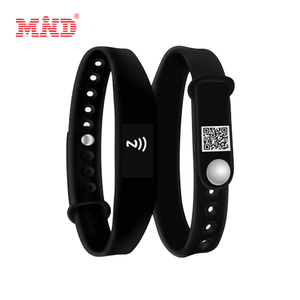 Großhandel wasserdicht URL RFID QR-Code Silikon Armband 13,56 MHz benutzer definierte NFC Armband - Product Image 6