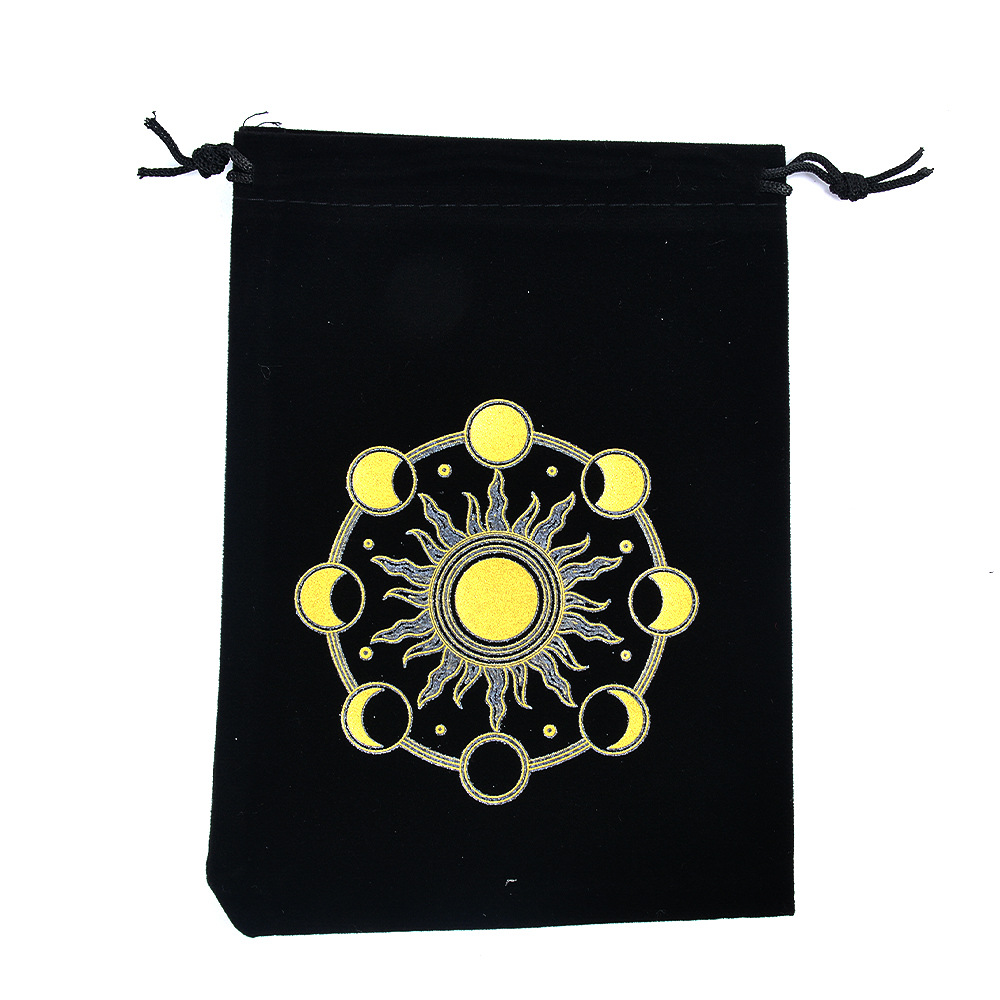 Tarot en flanelle noire 4-1318cm