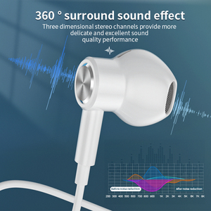 USB PC kablolu manyetik kulaklık mic tak ve oyun ile kulak içi kulaklık HiFi Stereo gürültü iptal bilgisayar kulaklığı - Product Image 4
