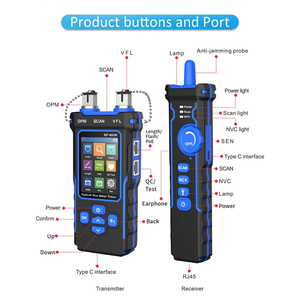 Projektör NF-8508 ağ kablo test cihazı LAN optik güç ölçer cihazı LCD ekran ölçü uzunluğu kablo test cihazı kablo Tracker - Product Image 5