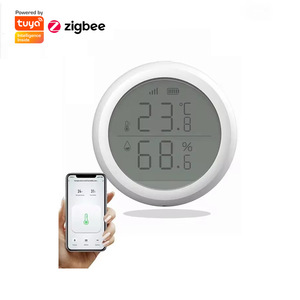 Ewelink LCD Digital Zigbee Sensor de temperatura y humedad funciona con Zigbee 3,0 ZBBridge Alexa Google Home Automation - Product Image 1