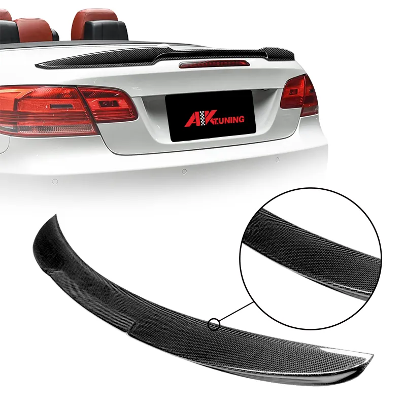 Para 2010 2011 BMW 3 series 335i e93 convertible piezas de fibra de carbono auto accesorios kit de carrocería parachoques trasero alerón labio difusor