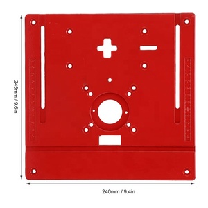 刳刨台插板2合1铝制木工刳刨板木工工作台刳刨板木工工具铣削工具 - Product Image 1
