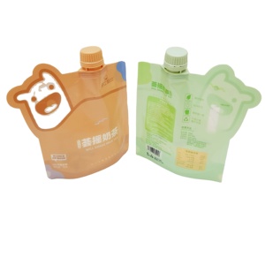 Içme suyu ve süt için emzik kare alt Doy-ayakta duran torba ile özel tasarlanmış Logo sıvı paket çantası - Product Image 3