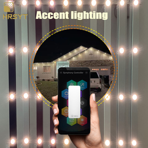 HRSYT piksel LED nokta ışık açık Arch çatı aydınlatma APP akıllı kontrol RGB/RGBW kalıcı tatil dekorasyon LED Soffit işıkları - Product Image 6
