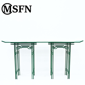 Msfn Thiết Kế Ban Đầu Cổ Điển Trung Quốc Phong Cách Màu Xanh Lá Cây Patina Kết Thúc Kim Loại Mở-Làm Việc Khung Giao Diện Điều Khiển Bảng Đồ Nội Thất Nhà Phòng Khách - Product Image 2