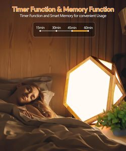 最新设计木框光疗灯3 CC悲伤光太阳能灯，带定时器记忆功能licht therapie lampe - Product Image 5