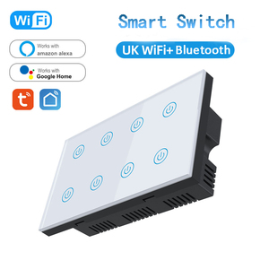 Wall Switch Tuya Wifi 8 Gang Wireless Google Voice <strong>Remote</strong> Control Smart Switch Touch Switch US <strong>AU</strong> Standard Smart Home 220v 13A - Product Image 6
