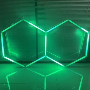 Оптовая продажа на заказ, дистанционное управление, шестигранное освещение, Rgb, светодиодный рабочий свет 12 В, RGB свет - Product Image 5