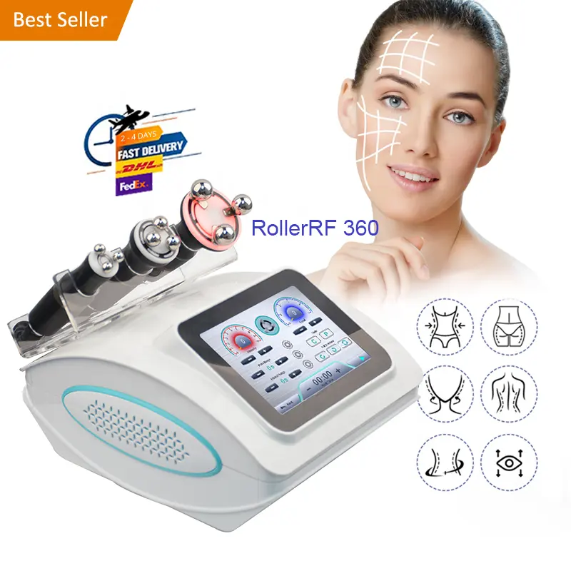 Dispositivo di serraggio della pelle sottile del corpo a radiofrequenza professionale massaggiatore per il sollevamento del viso rullo della macchina 360 rf beauty equipment