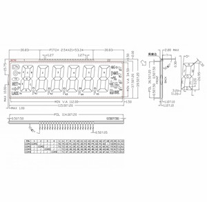 3 Tage Vorlaufzeit Benutzer definierte Größe LCD-Anzeige 7 6 5 4-stellige 7-Segment-Anzeige TN HTN STN VATN LCD-Skalen anzeige - Product Image 5