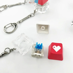 ส่วนบุคคลขายส่งคีย์บอร์ดของเล่นปาร์ตี้ความเครียดบรรเทา DIY ปุ่มอยู่ไม่สุข Keycap พวงกุญแจอยู่ไม่สุขพวงกุญแจคีย์บอร์ด - Product Image 6