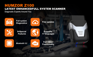 Nuovo 5.2 HUMZOR Z100 tutto Software libero 13 + Reset codifica OBD2 auto diagnostica OBD 2 Automotive Scanner strumento